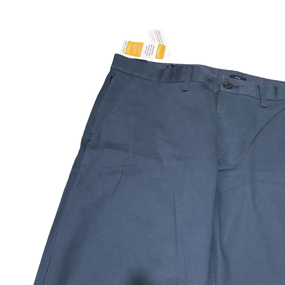 NWT J.CREW Flex TruTemp 365 Men's 35x32 Slim Fit Chino Pants Blue Casual Golf